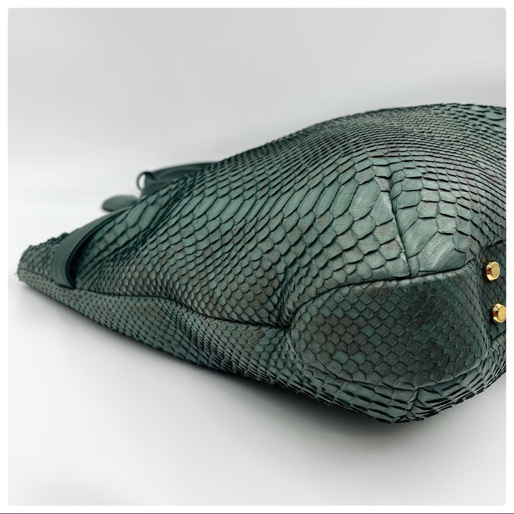 Ankh Jet Python Skin Shoulder Bag - image 7